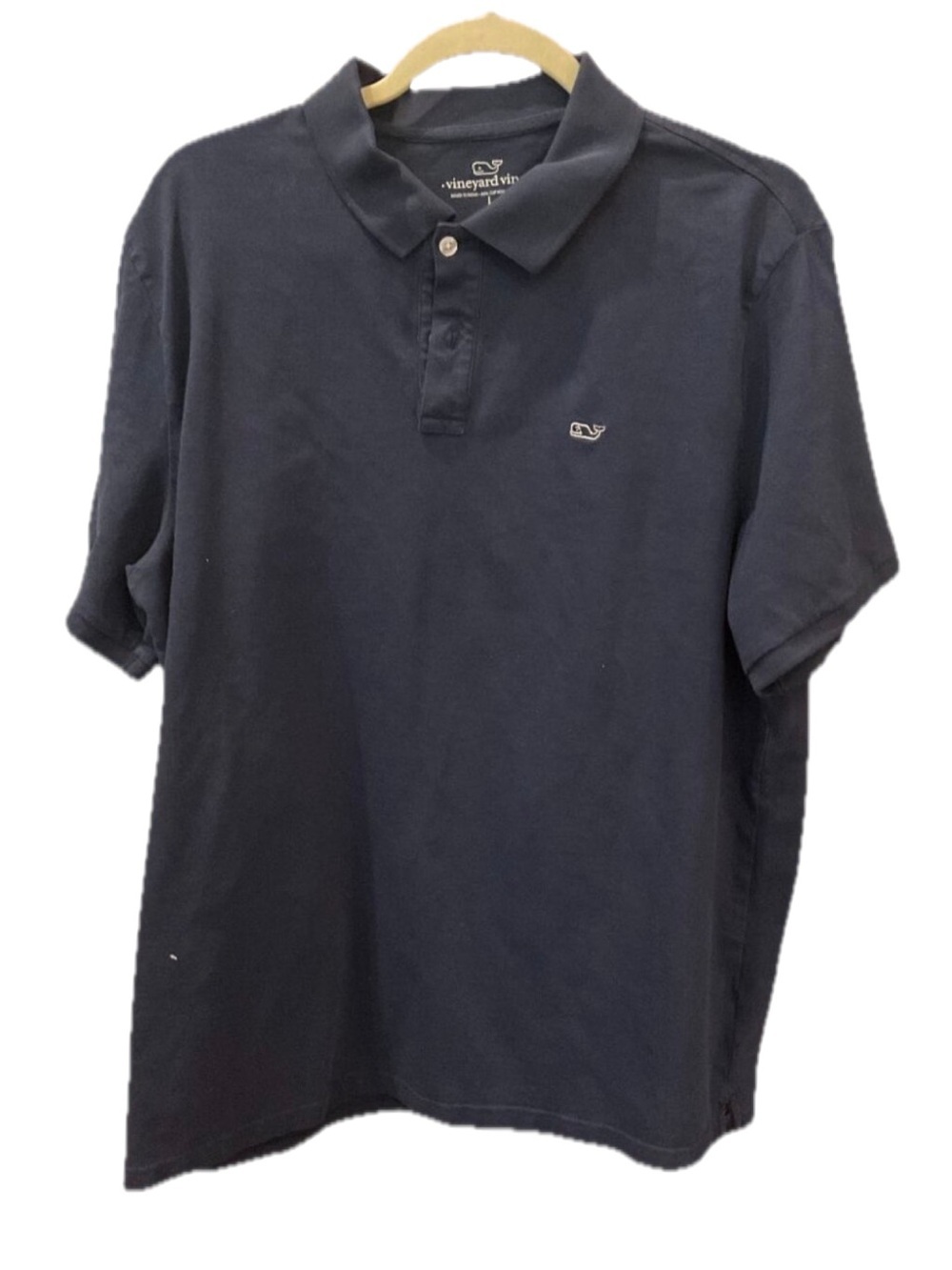 Vineyard Vines Men's Navy Edgartown Pique Polo Shirt | L | Whale Logo